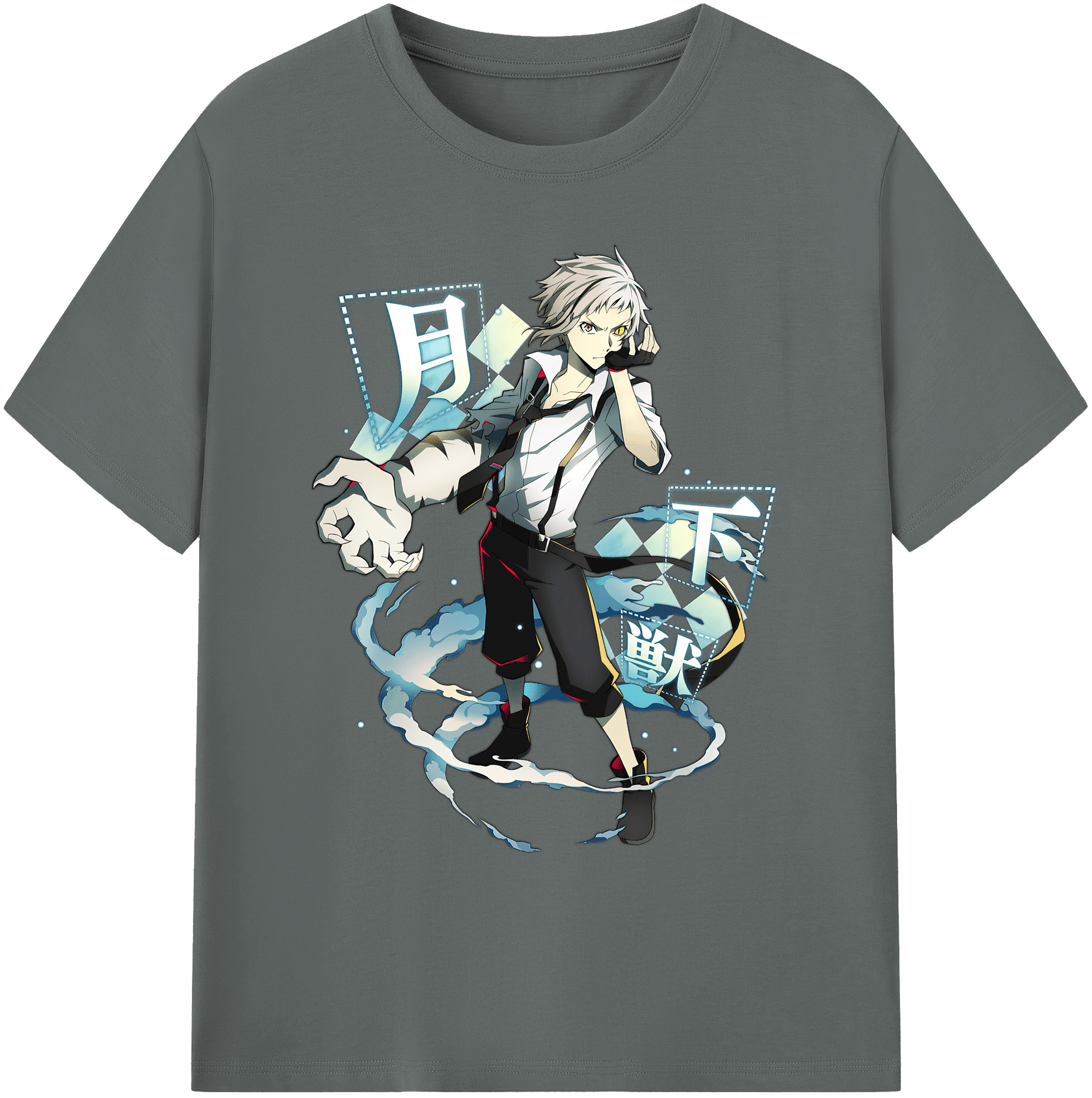 （画像用） 文豪ストレイドッグス Bungo Stray Dogs 綿100％ メンズ半袖Tシャツ｜肌触りやわらか＆通気性